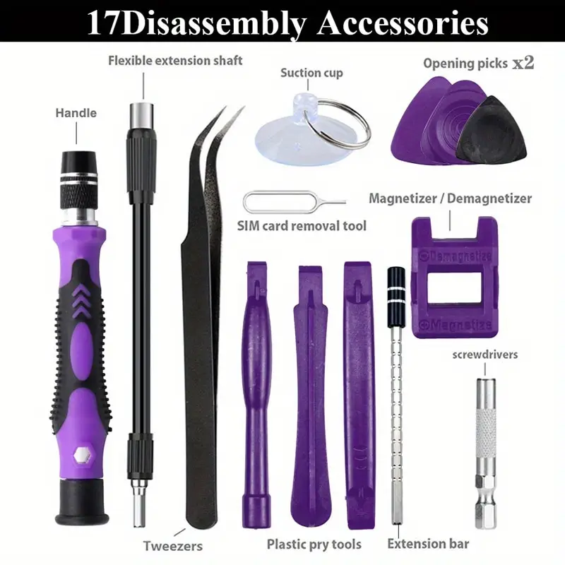 Precision Screwdriver Set Includes A Mini Repair Kit with Three Wing Screwdriver Heads for Repairing Mobile Phones and Laptops